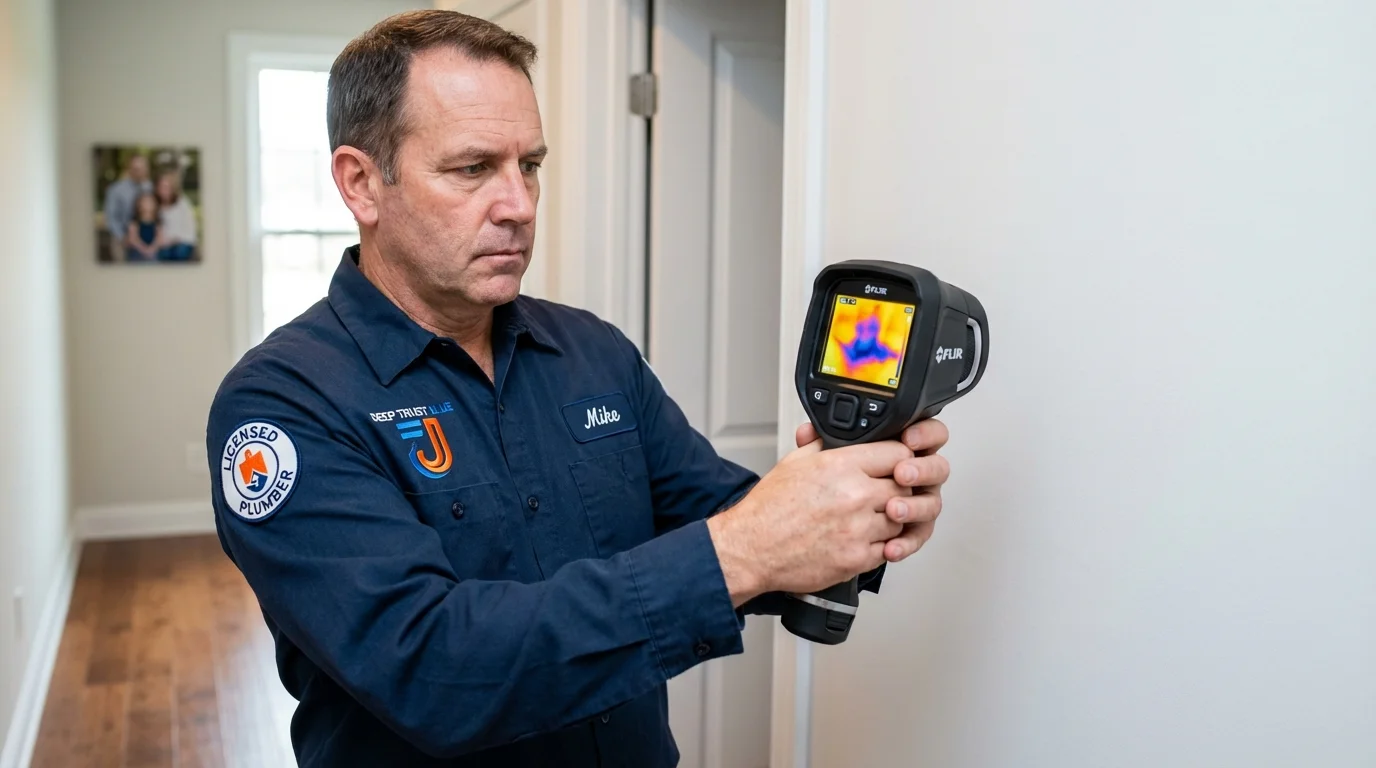 Thermal imaging leak detection by Johns Plumbing LLC in Arecibo