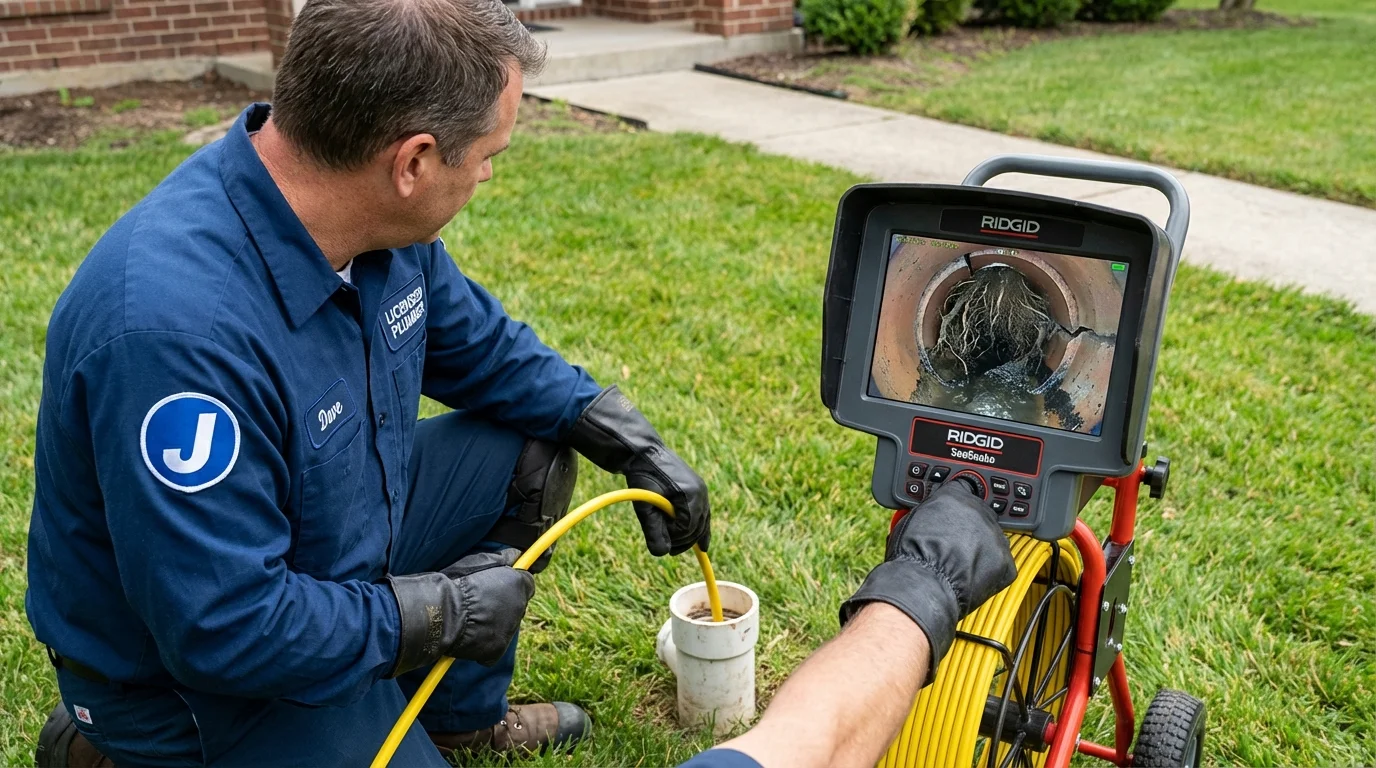 Sewer camera inspection being performed by Johns Plumbing LLC in Arecibo